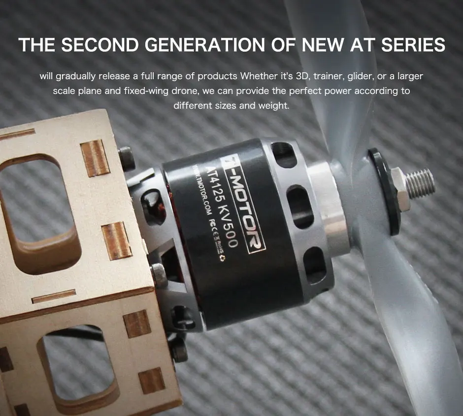 T-HOBBYBrushless Electric Motor AT4120 Long Shaft T-MOTOR 250kv 500kv 560kv RC Airplane