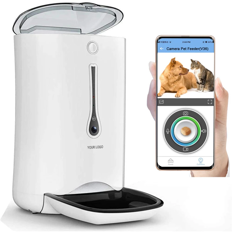 Good Service Dog Camera Feeder Dog Camera Treat Dispenser Intelligent Pet Feeder