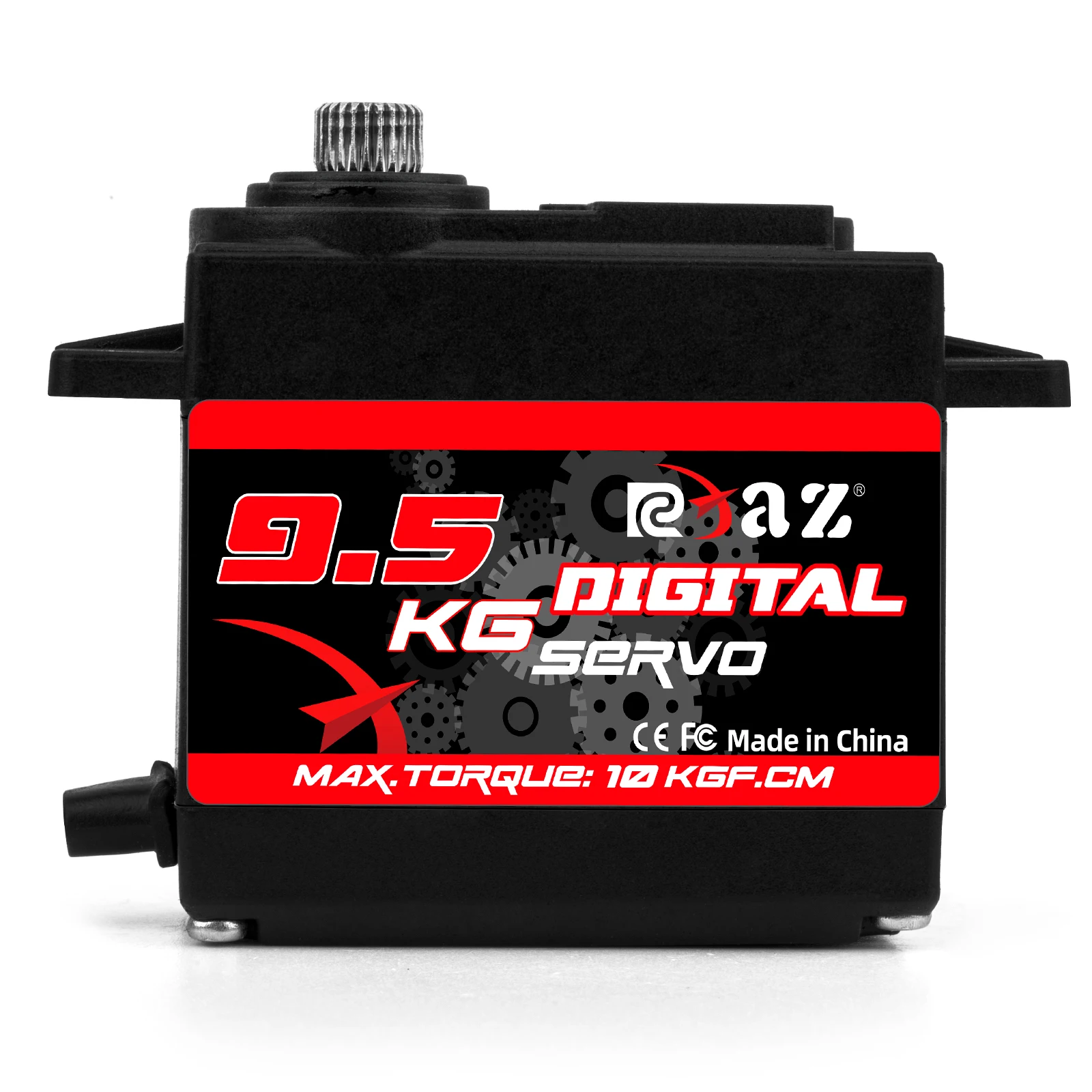 RCXAZ 9.5KG Digital High-Speed Servo Motor Servo Motor Control 180° Metal Gear Servo for Smart Cars Robots Boats RC Helicopters