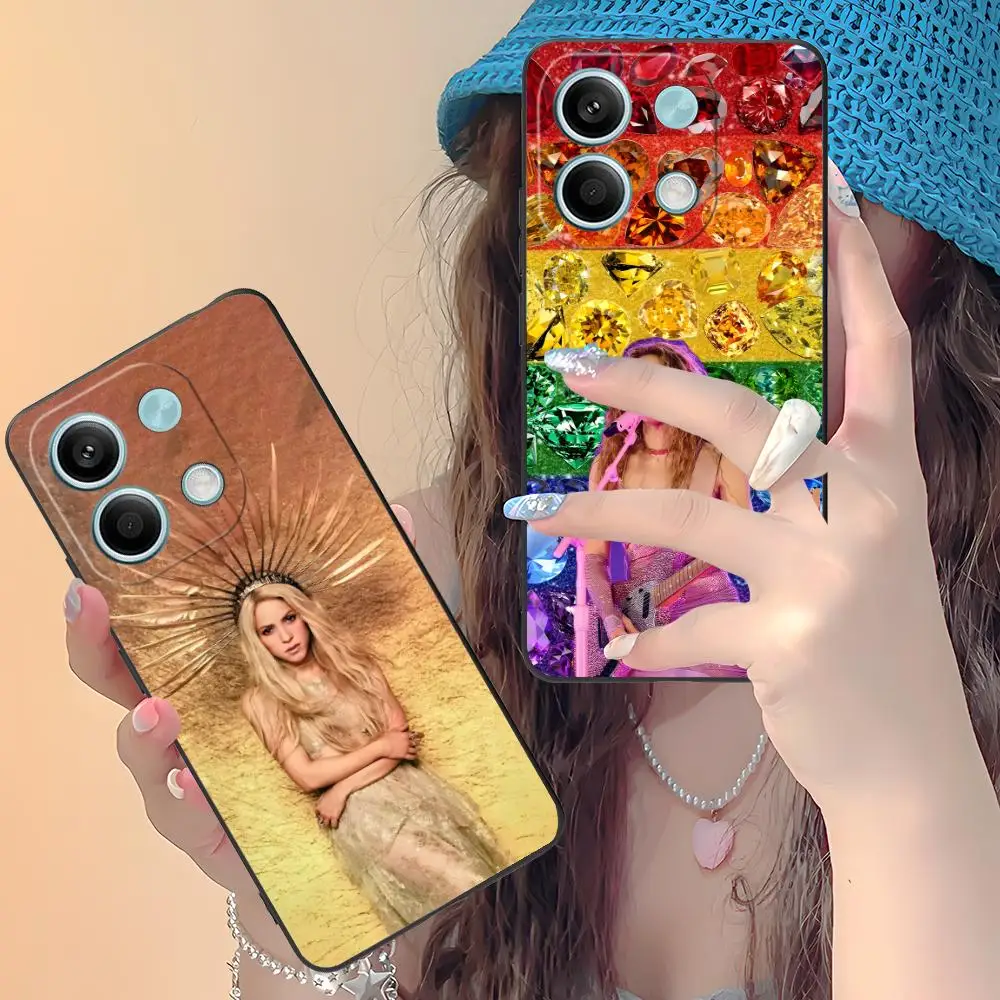 

Star Shakira Mobile Phone Case for Xiaomi Redmi Note 14 13 12 11 A5 3 2 1 Pro Plus 4G 5G Colour Printing Cover Luxury Pretty