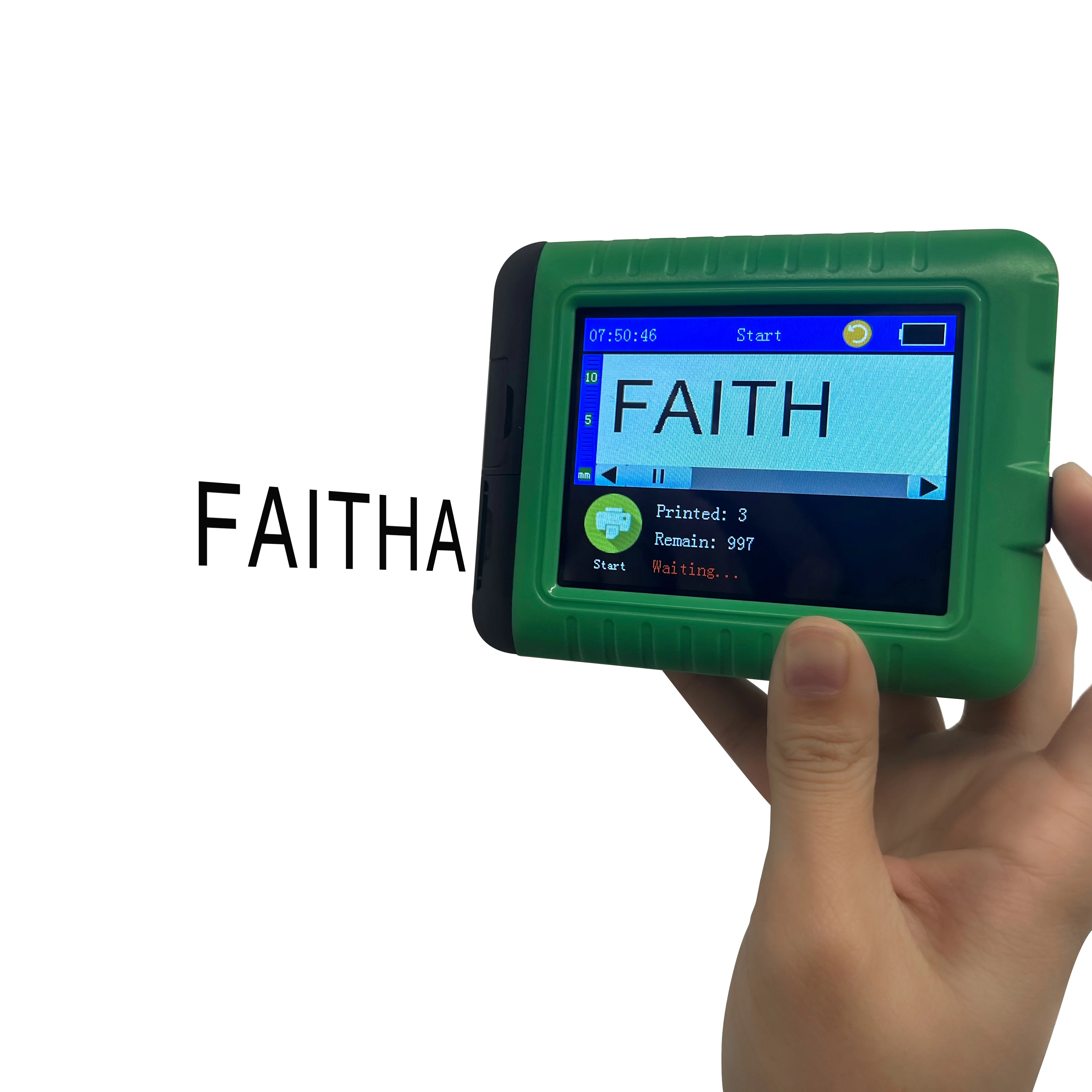 Faith Mini Inkjet Printer Production PVC Card Date Bottle Food Printer Packaging Bag Portable Thermal Id Card Printer