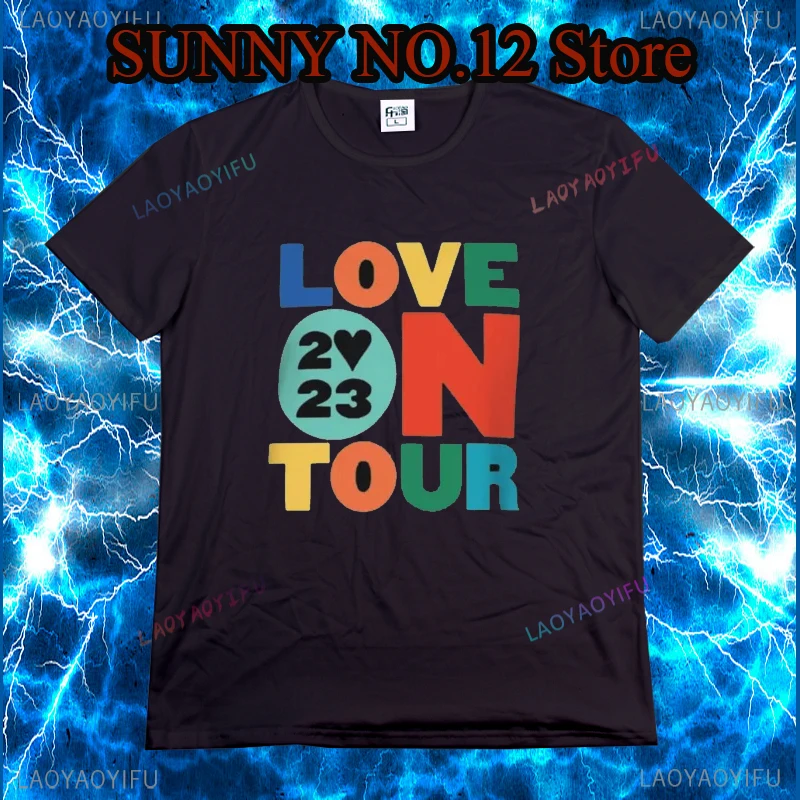 Love On Tour 2024 Retro Harry Style Pop Fans T-shirt EU Summer Casual Top