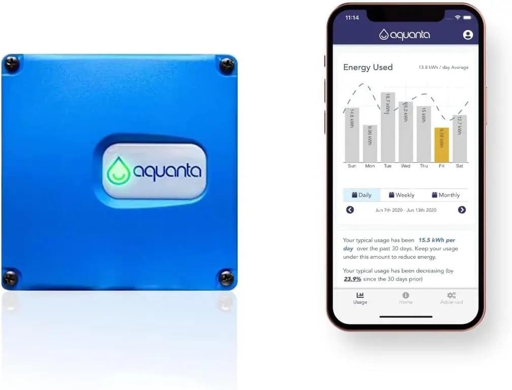 Smart Water Heater Timer: Optimize Hot Water Usage - Compatible with Alexa - Installs in Minutes, No Plumbing Required. Compatib