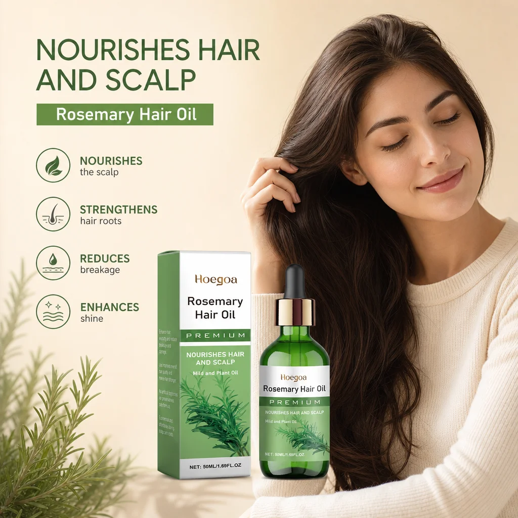 Rosemary Hair Oil Plant Nourishing Scalp Oil Strengthen Hair Roots Improve Hair Breakage Look Shine Nourishing Hair Scalp Care