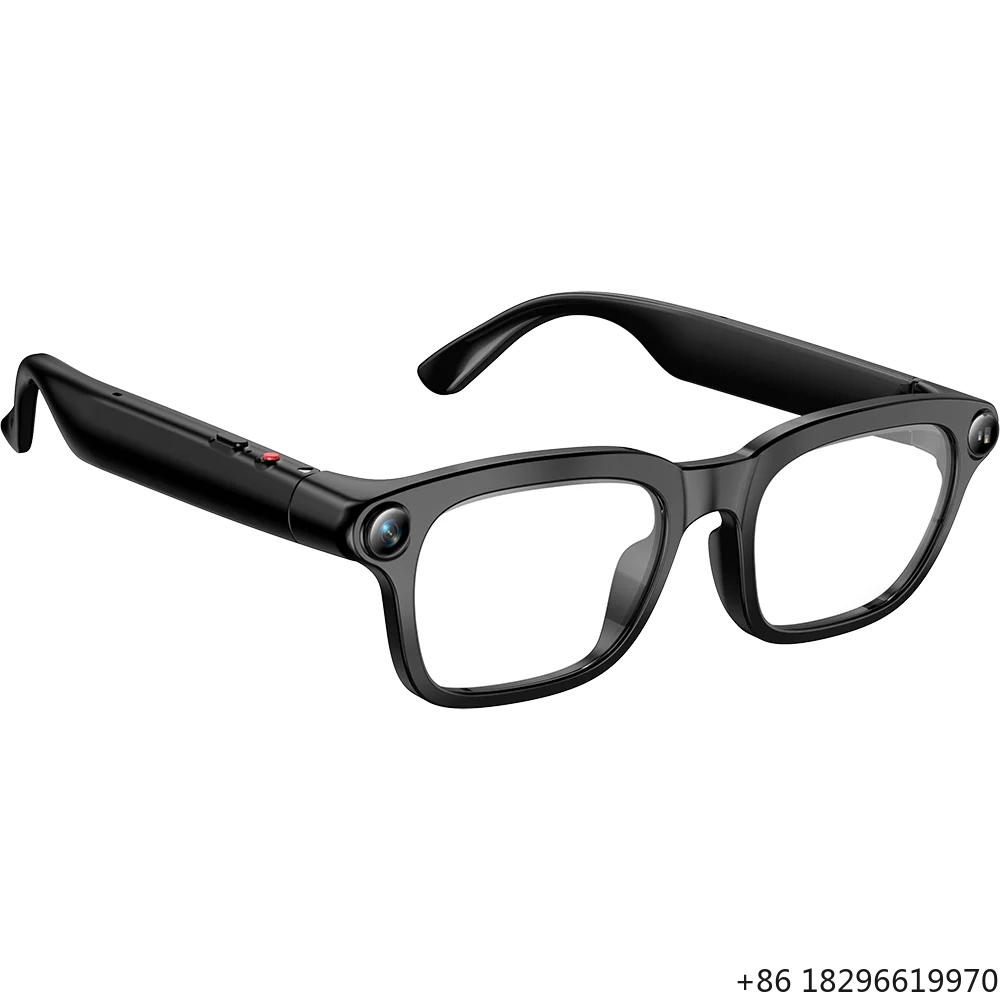 Transparent Lens Daily Smart Glasses HD Video Recording Multifunctional AI Intelligent Life Recording Eyewear