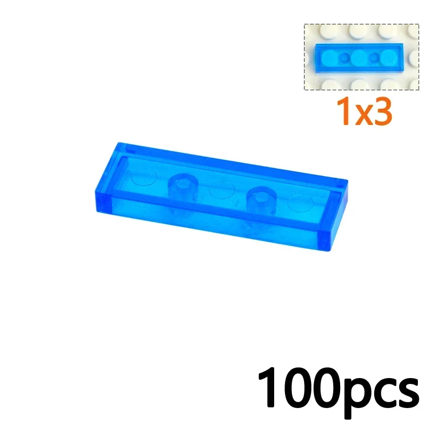 DlY Transparent Smooth Brick Creative Toy Assemble Figures