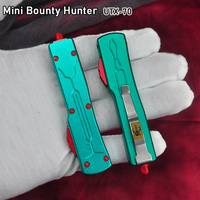 Micro Bounty Hunter Mini UTX-70 OTF Tech Knife D2 Blade UTX UT85 Serie Outdoor Little Pocket knives EDC Tool CNC Aluminum Handle