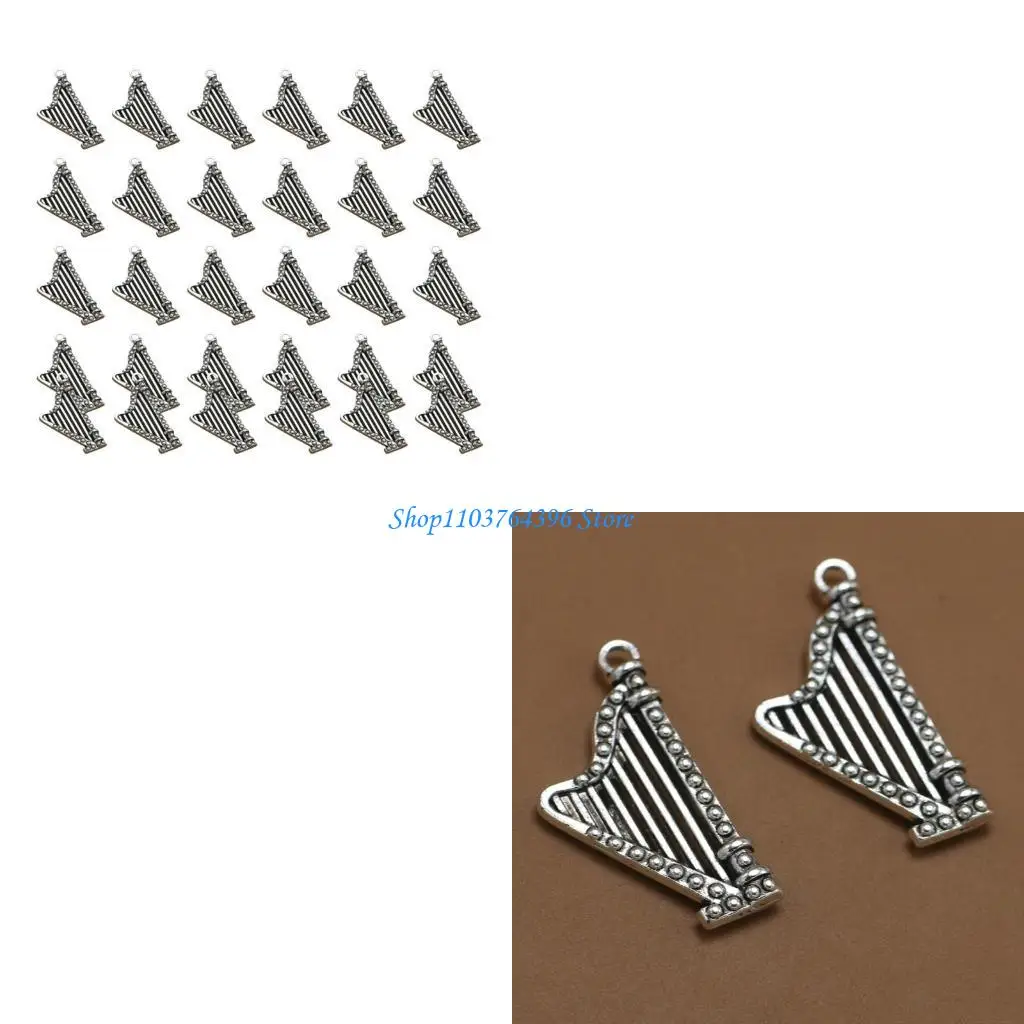 

Necklace Pendant Antique Silver Musical Craft Accessories for Unique Jewelry