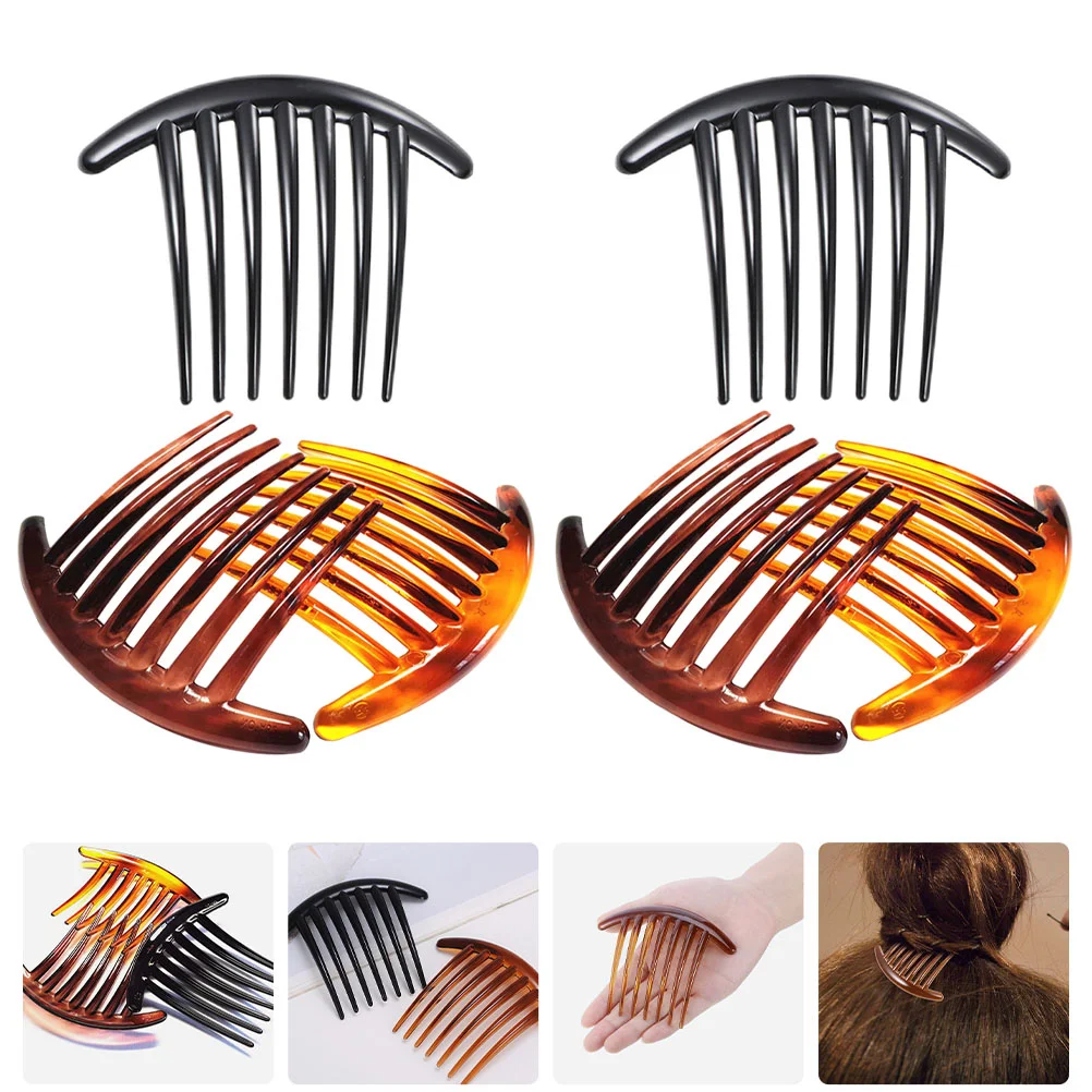 6 Pcs Seven-tooth Comb Hair Side French Combs Accessory Twists Hairdressing Clips