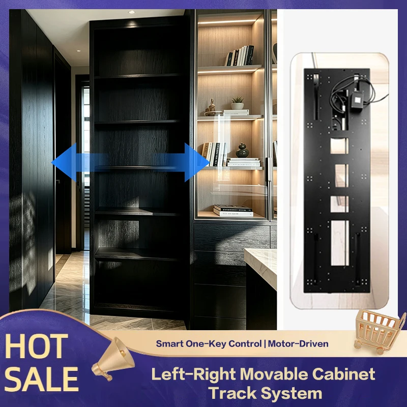 Hidden Left Right Sliding Door Hardware Kit For Custom Cabinet Whole House Invisible Track System Smooth Durable Full Set 284