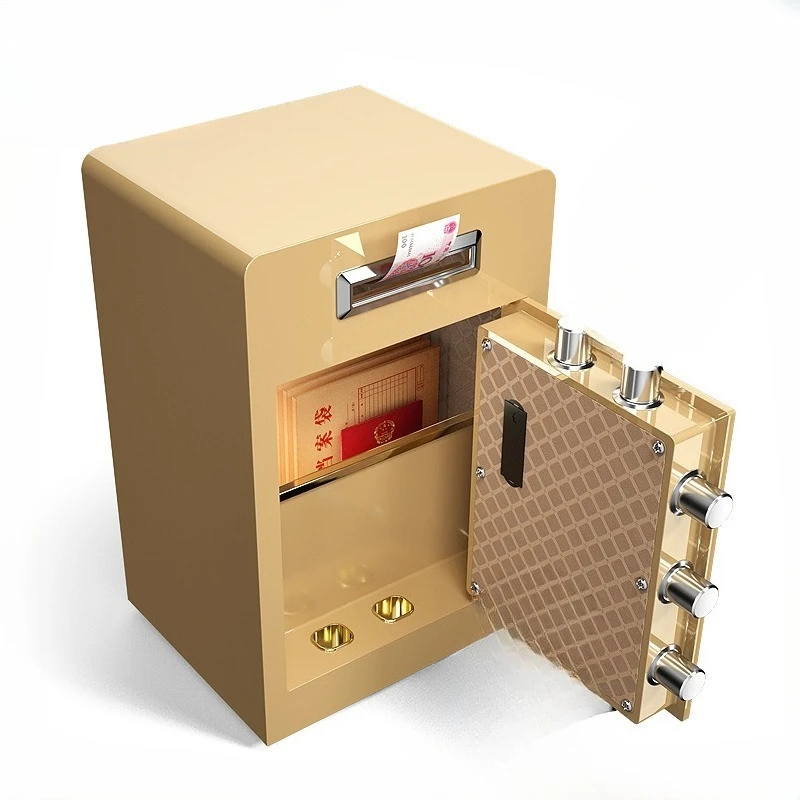 Safe Office Household Coin-operated All-steel Safe Anti-theft Financial Cashier Kongde Box Donation Box 60cm