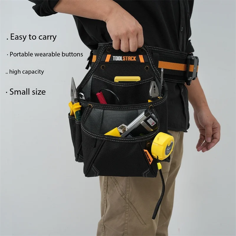 TOOLSTACK Carpenter Pouch S/M/L Quick Hang Multifunctional Tool Bag Large Capacity Tool Kit Oxford Cloth Tool Belt Pouch