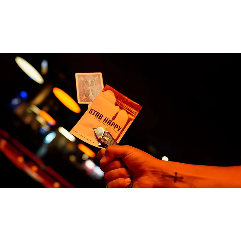 Stab Happy (ลูกเล่น) โดยบทคัดย่อ Effects Close Up นักแสดงเริ่มต้น Magic Tricks ภาพลวงตา Street Magic Props นักมายากลตลก