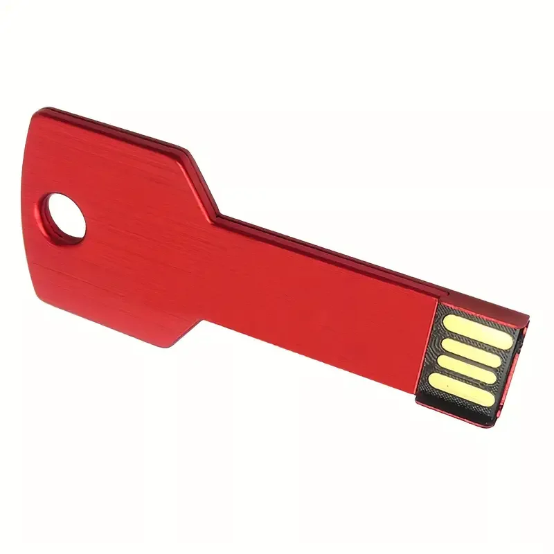 Free Custom Laser Engraving LOGO Color Metal Key Model USB2.0 Flash Drive 4GB 8GB 16GB 32GB 64GB 128GB