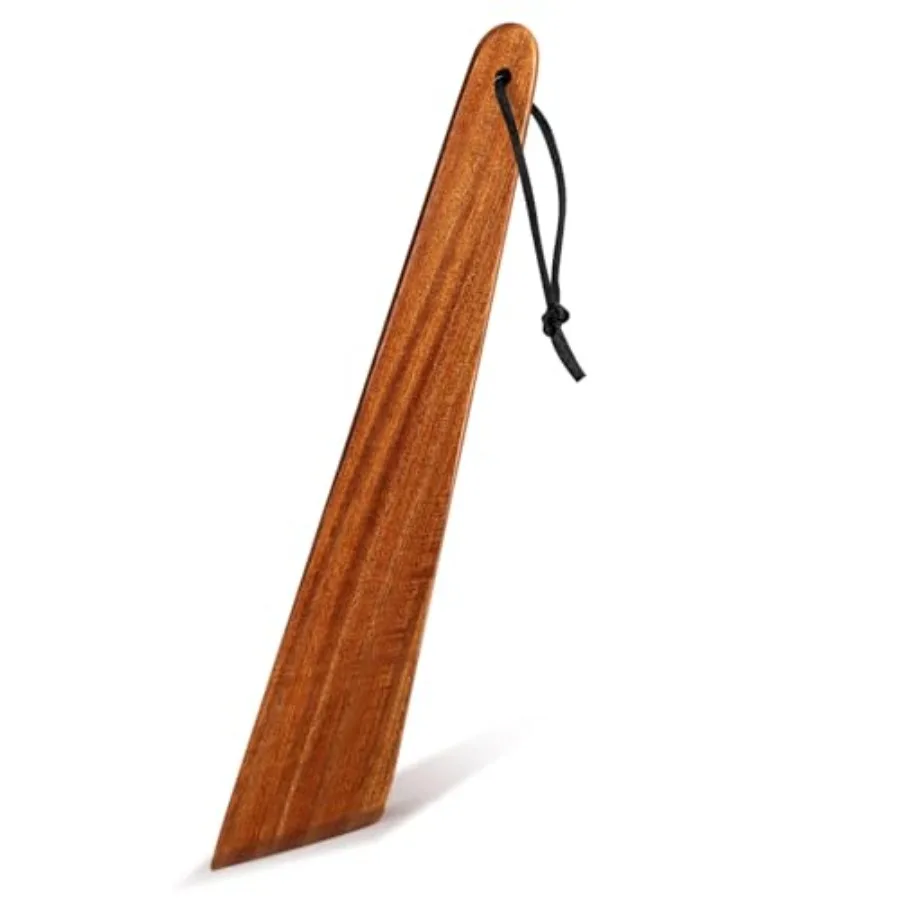 9.8 بوصة ملعقة خشبية صغيرة من السنط للمطبخ الصغير/ملعقة خارجية مكشطة البيض المسطحة الخشبية أدوات الخشب Cng الخشب الوجه