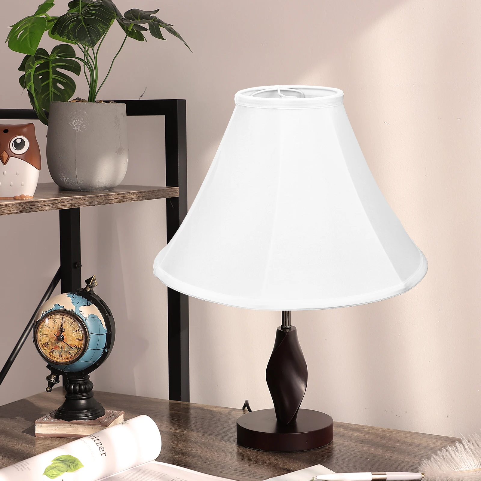 

Foldable Cloth Lampshade Vintage Style Small Light Cover E27 Socket Wall Floor Lamp Shade For Bedroom Living Room Hotel Green
