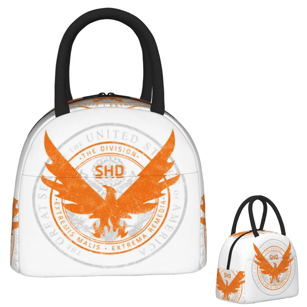 

The Division 2 Shd Strategic Homeland Division Lunch Bags Insulated Bento Box Lunch Tote Resuable Picnic Bags Cooler Bag