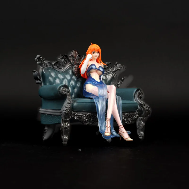 

Bandai One Piece Series аниме периферийный диван Nami сменная двойная головка Gk One Piece Nami фигурка Изысканная модель фигурки