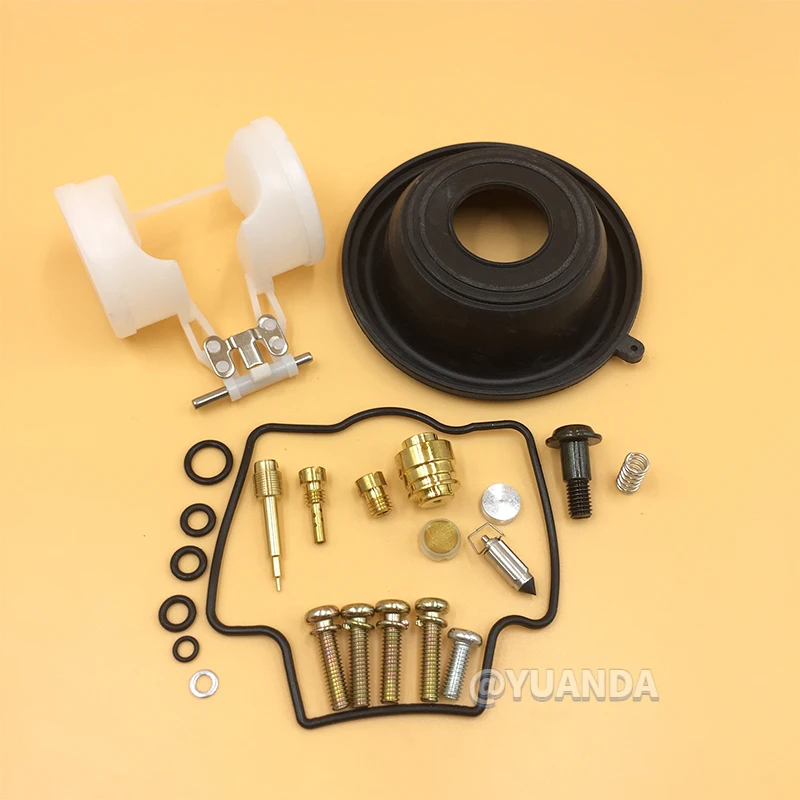 Carburetor Rebuild Kit For Kawasaki ZX750 Ninja ZX7R 1996~2003 Carb Float Diaphragm