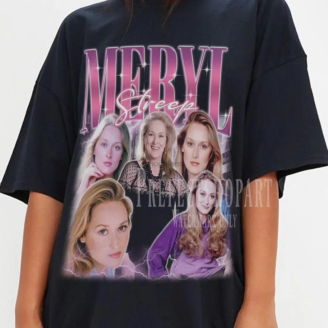 Meryl Streep Vintage Shirt Omaggio Tshirt Meryl Streep Fan Tees Retro 90S Maglione Merch Gi-image