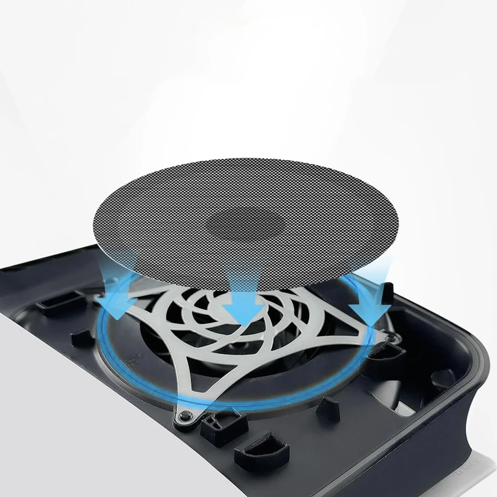 4PCS For PS5 Slim Heatsink Fan Dust Filter Breathable Ventilation Dustproof with Cooling Vents for PS5 Slim Game Accessories