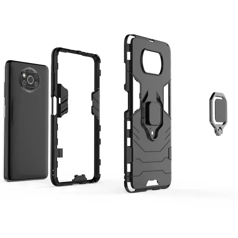 Casing tahan guncangan, untuk Xiaomi POCO X3 NFC M3 F1 F2 F3 F4 GT X4 M4 M5 M5S X5 F5 Pro Redmi Note 12 12C penutup telepon Armor Coque belakang
