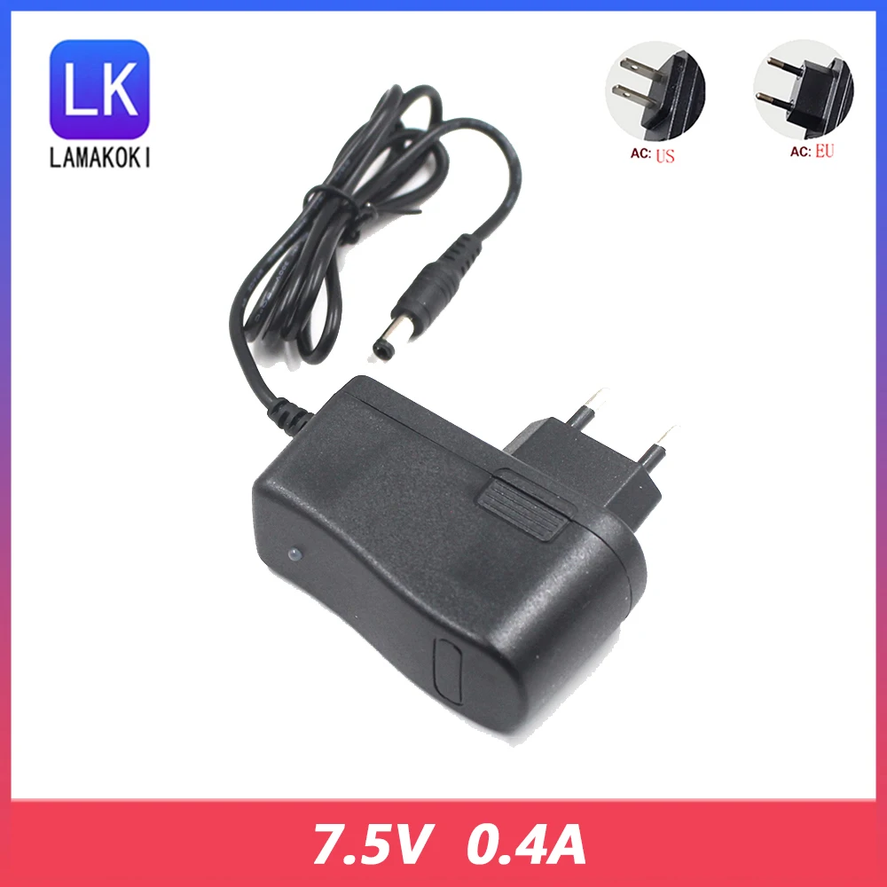 

7.5V 400mA Electronic Scale Charger 7.5V 0.4A Balance Scale Power Adapter DC 5.5*2.1mm