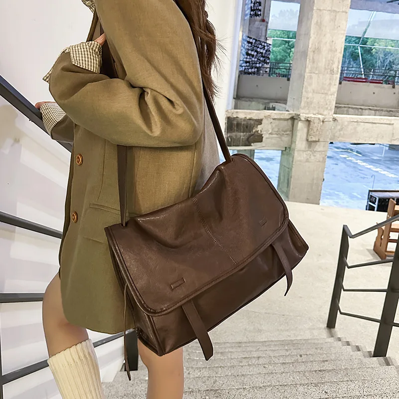 Large Capacity Tote Bag for Women Shoulder Bags Retro Casual Crossbody Bag for Women Commuting Messenger Bags Designer Bag Сумка