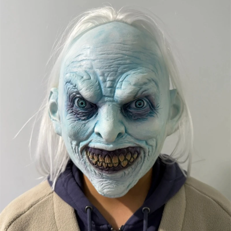 

Realistic Female Ghost Head Mask Scary Life Like Costume Prop Eerie Haunted House Halloween Party Decoration For Teens Adults