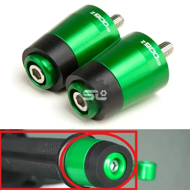 Motorcycle aluminum alloy handle plug balance end anti slip modification accessories for Kawasaki Z900RS 2018 2019 2020-2022