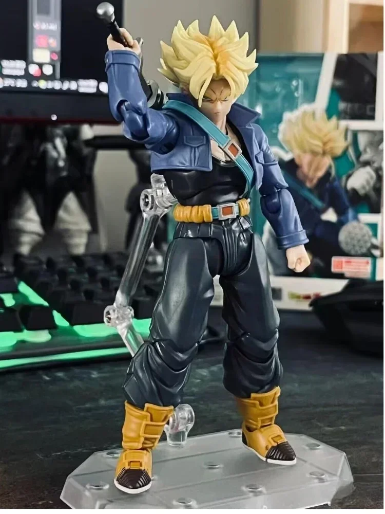 Dragon Ball Anime Figure Shfiguarts Trunksshf Trunks Boy From Future Model Dbz Toys Action Figures Collection Decor Christmas T