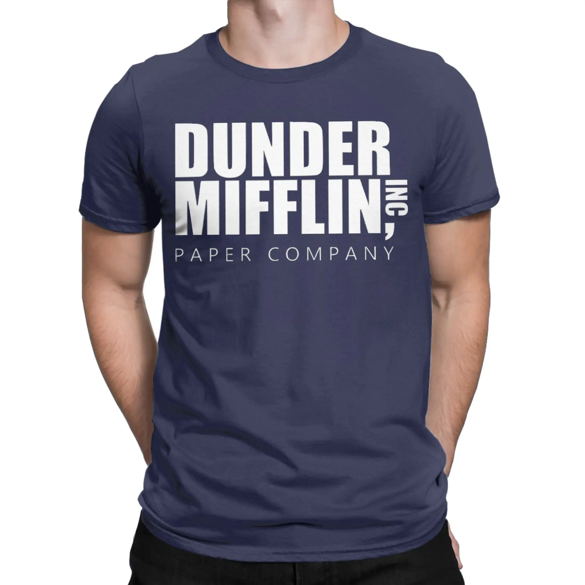 Dunder Mifflin Paper Company T-Shirts The Office TV Show Unique 100% Cotton Tee Shirt  Short Sleeve T Shirt Clothing