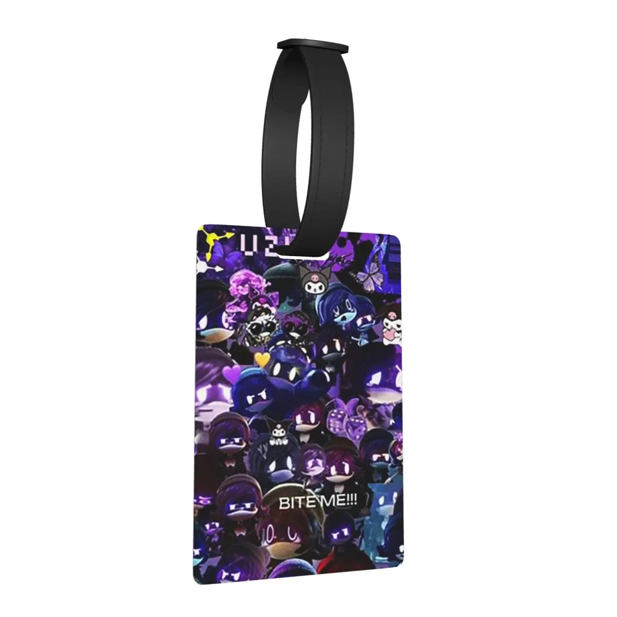 

Murder Drones Uzi Collage Luggage Tags Suitcase Accessories Travel Baggage Boarding Tag Label Holder ID Name Address