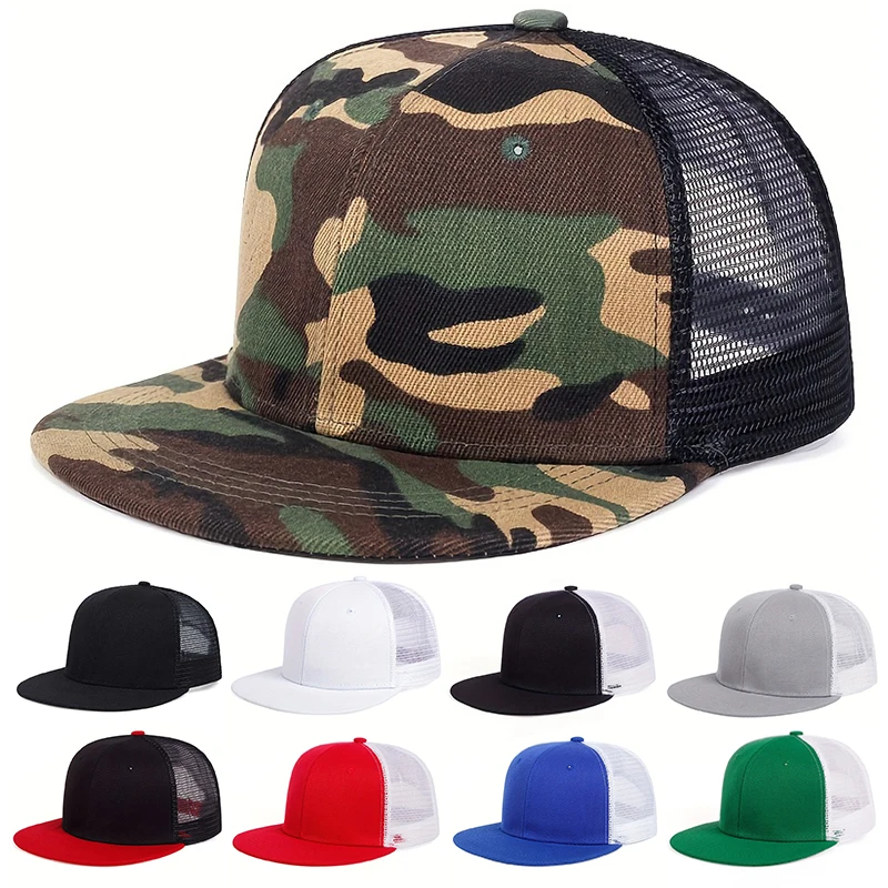 

Unisex Simple Hip-hop Net Hats Spring and Summer Outdoor Adjustable Casual Baseball Caps Sunscreen Hat Sports Golf Cap