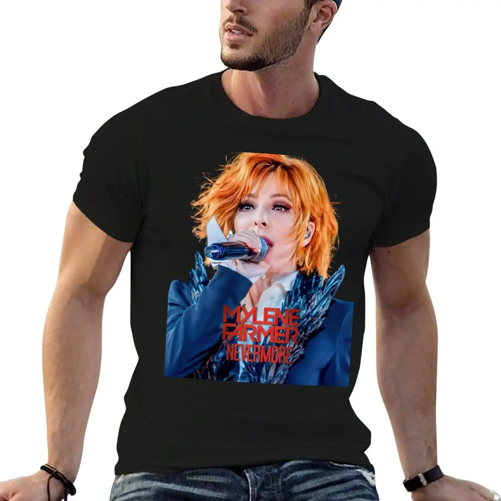 

shirt t shirt t Nevermore_Tour-Paris-_2024_Mylene_Farmer casual T-Shirt man designer man