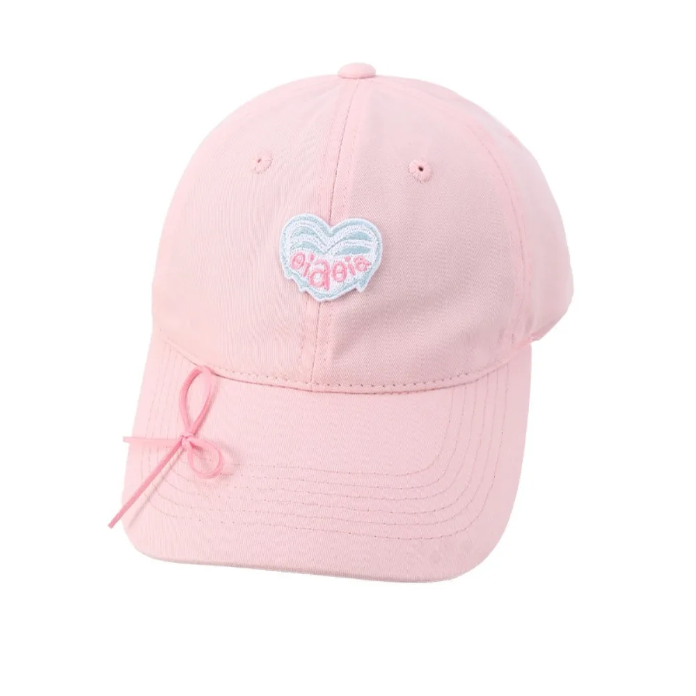 

Бейсбольная кепка с милой вышивкой и сердечком, солнцезащитный крем Snapback, шляпа от солнца, хлопковая фуражка в корейском стиле, спортивная кепка