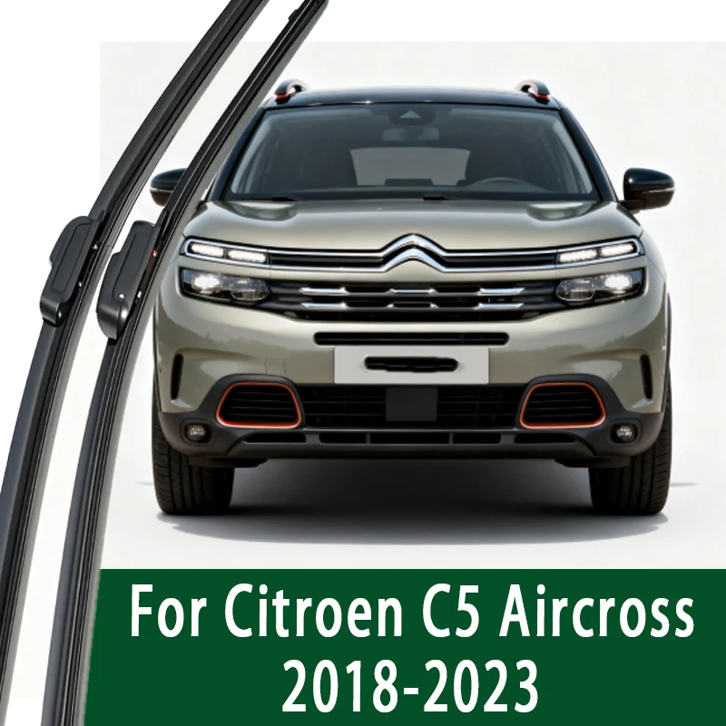 

For Citroen C5 Aircross 2018-2023 1set Front Windshield Wiper Blades Windscreen Wipers 2019 2020 2021 2022 Accessories