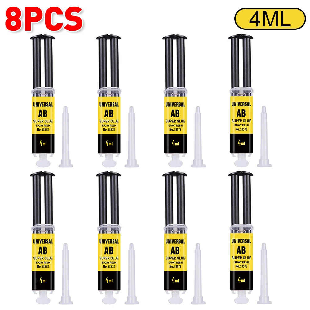 4/25Ml Epoxyhars Ab Lijm Waterdichte Instant Snelle Zelfklevende Reparatie Sterke Super Vloeibare Lijm Voor Hout Plastic Metaallijm Lassen