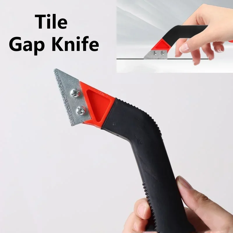 Tile Gap Knife Set Professional Tile Gap Repair Tool Hook Knife Old Mortar Cleaning Dust Removal Steel Construction Hand Tools