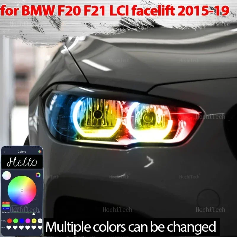 

Для BMW 1 серии F20 F21 подтяжка лица 2015 2016 2017 2018 2019 последовательные разноцветные режимы ангельские глазки кольцо светодиодный указатель поворота