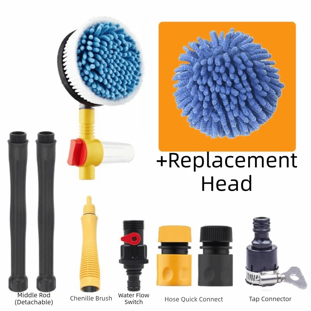 

360 Degree Rotation Car Rotary Wash Brush Automatic Rotating Foam Generating High Pressure Washer Portable Design
