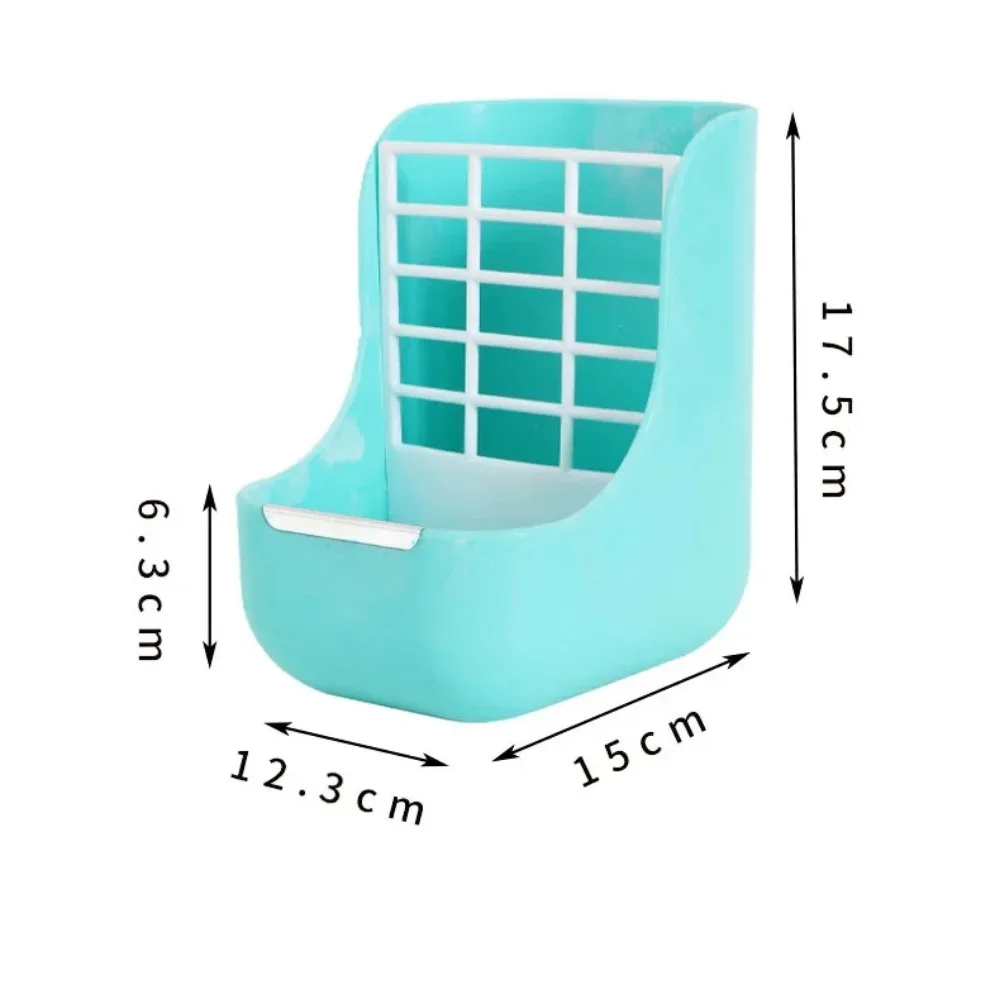 Stojak na trawę dla królików Kosz na karmę dla królików Podajnik siana Świnki morskie Miska do karmienia Akcesoria 2 w 1 Stały stojak na trawę
