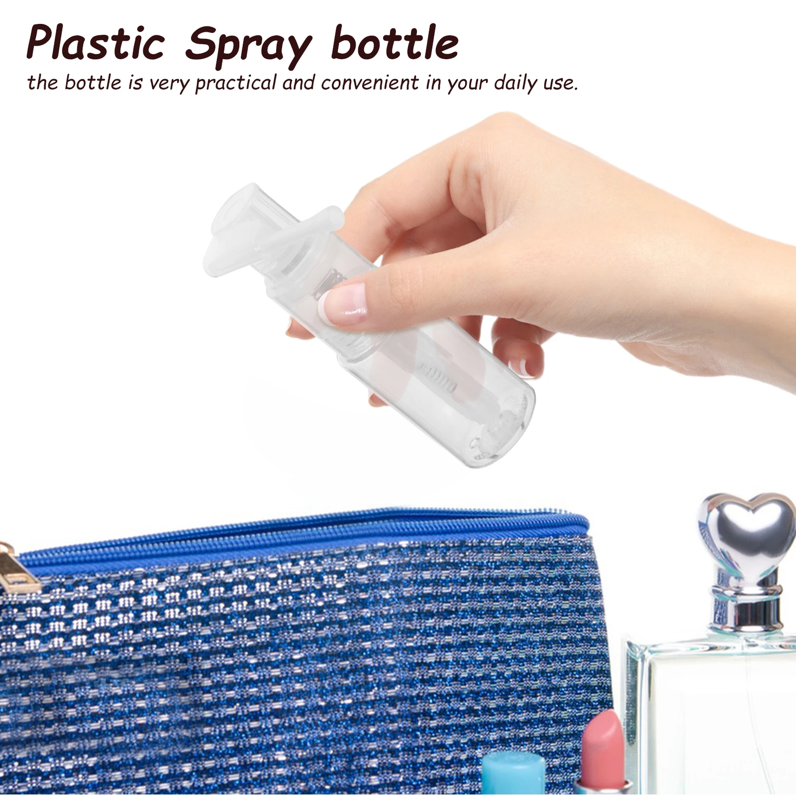 

Refillable Bottle Long Nozzle Durable Plastic Dry Powder Dispenser Dry Powder Sprayer Barbershop Home Use Container
