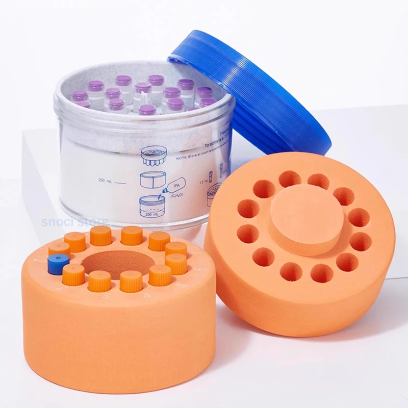 2ml 5ml Cell Freezing Container Cryopreservation Procedure Gradient Cooling Box Liquid Nitrogen Tank Sample Resuscitation Tool