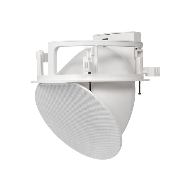 5.2 Inch 30w Round Motorized Angled in Ceiling Speaker 5 Angle