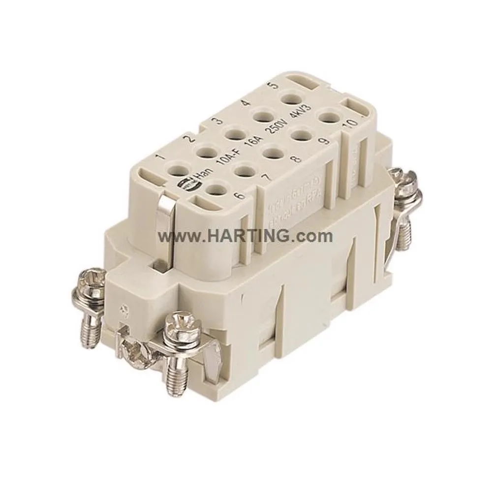 Harting New Original Genuine Connector 09200163101 Heavy Load Power Connector Female Insert Han 16A Crimp Term