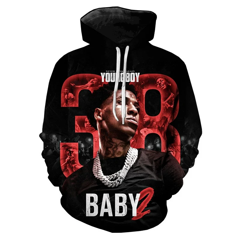 

Popular Rapper YoungBoy 3d Print Men/Women Hoodie Casual Oversized Pullover Fashion Hip Hop Streetwear Trend Tees Tops Clothing