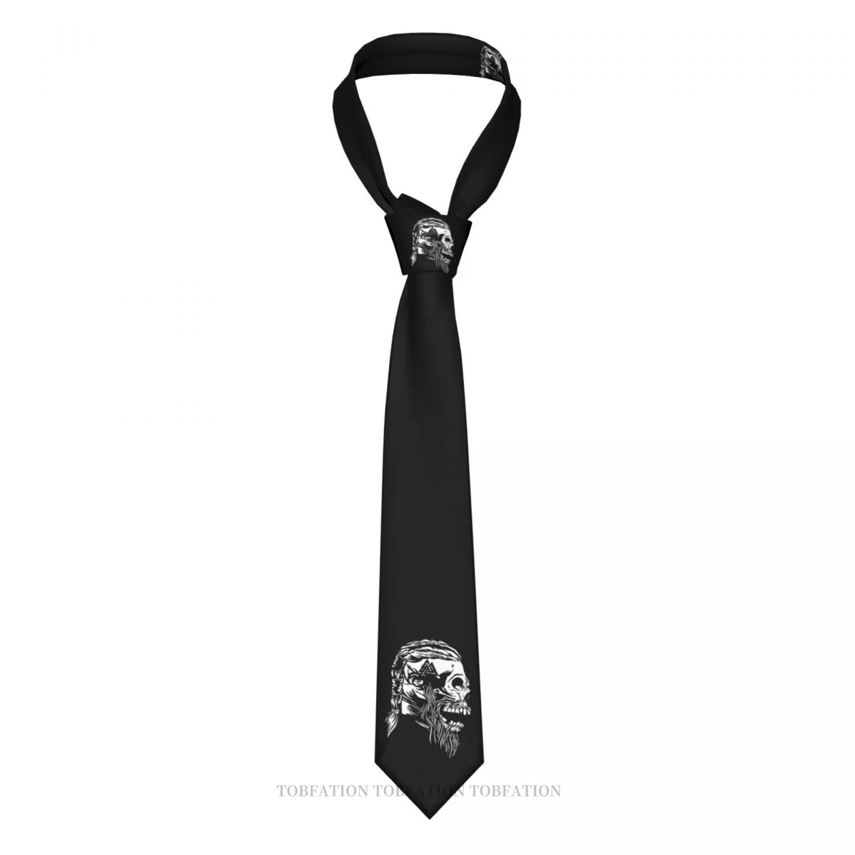 

Viking Skull Norway Viking Tradition Men Ties 3D Printed Hip-Hop Street Business Wedding Party Shirt Accessories