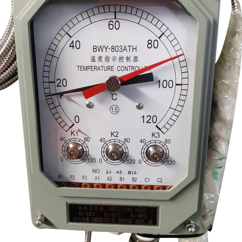 Transformer hot oil industrial thermometer temperature indicator