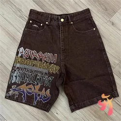 High Street Fashion Cactus Jack Shorts Casual Loose Artistic Graffiti Letter Men Women Utopia Leisure Overalls Pants